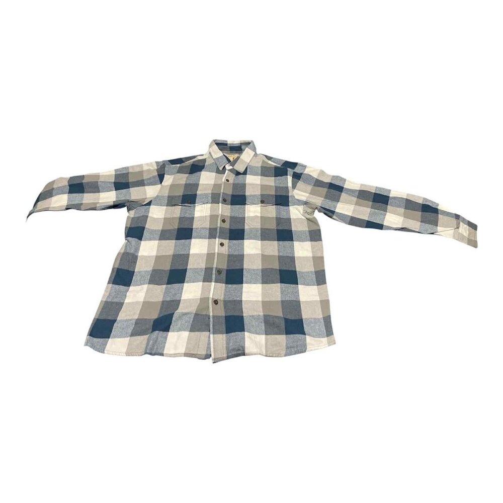 Red Head Flannel Shirt Mens XL Plaid Button‎ Front Outdoor Workwear
